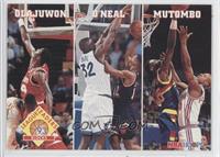 Hakeem Olajuwon, Shaquille O'Neal, Dikembe Mutombo