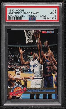 1993-94 NBA Hoops - Magic's All-Rookie Team #3 - Anfernee Hardaway [PSA 9 MINT]