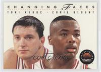 Toni Kukoc, Corie Blount