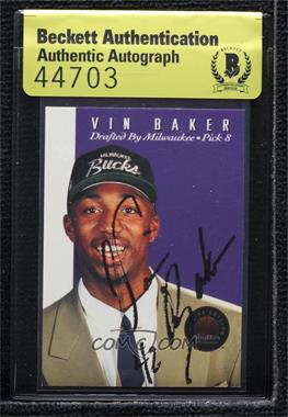 1993-94 Skybox Premium - Draft Picks #DP8 - Vin Baker [BAS Authentic]