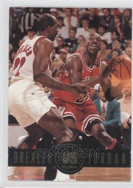 1993-94 Skybox Premium - Showdown Series #SS11 - Clyde Drexler, Michael Jordan