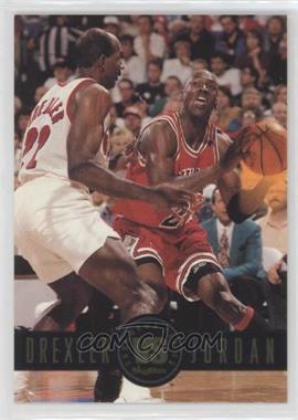 1993-94 Skybox Premium - Showdown Series #SS11 - Clyde Drexler, Michael Jordan