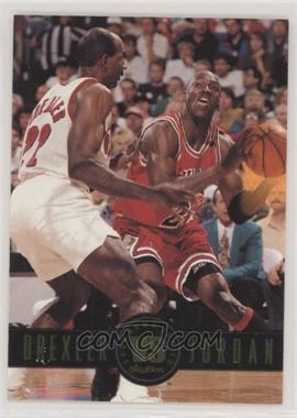 1993-94 Skybox Premium - Showdown Series #SS11 - Clyde Drexler, Michael Jordan