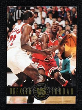 1993-94 Skybox Premium - Showdown Series #SS11 - Clyde Drexler, Michael Jordan