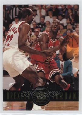 1993-94 Skybox Premium - Showdown Series #SS11 - Clyde Drexler, Michael Jordan