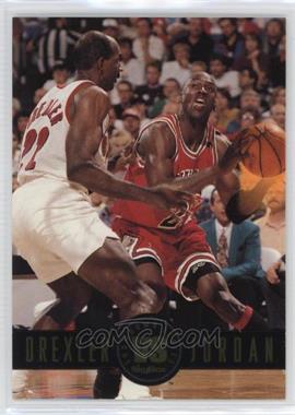 1993-94 Skybox Premium - Showdown Series #SS11 - Clyde Drexler, Michael Jordan