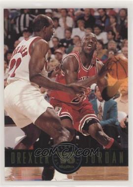 1993-94 Skybox Premium - Showdown Series #SS11 - Clyde Drexler, Michael Jordan