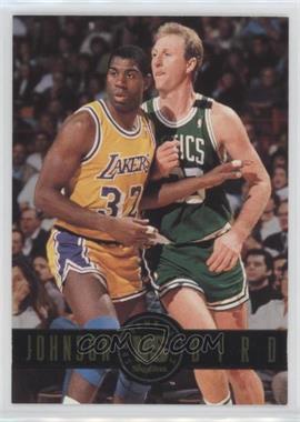 1993-94 Skybox Premium - Showdown Series #SS12 - Magic Johnson, Larry Bird