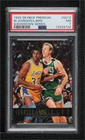 Magic Johnson, Larry Bird [PSA 7 NM]