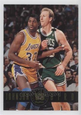 1993-94 Skybox Premium - Showdown Series #SS12 - Magic Johnson, Larry Bird