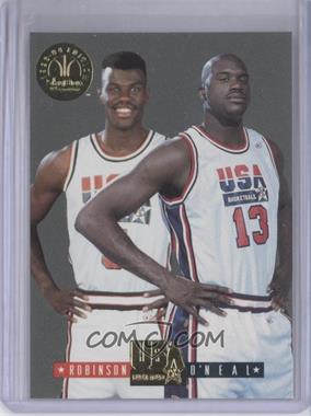 1993-94 Skybox Premium - USA Basketball Tip-Off - Gold #10 - David Robinson, Shaquille O'Neal