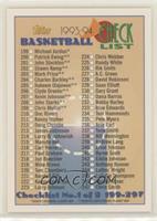 Checklist - Cards 199-297