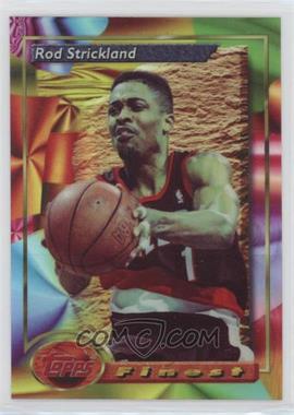 1993-94 Topps Finest - [Base] - Refractor #195 - Rod Strickland [EX to NM]