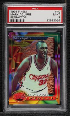 1993-94 Topps Finest - [Base] - Refractor #40 - Mark Aguirre [PSA 9 MINT]