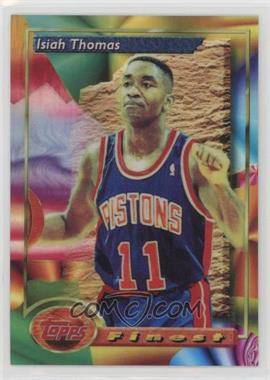 1993-94 Topps Finest - [Base] - Refractor #87 - Isiah Thomas