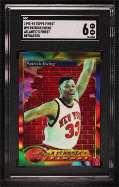 1993-94 Topps Finest - [Base] - Refractor #90 - Patrick Ewing [SGC 6 EX/NM]