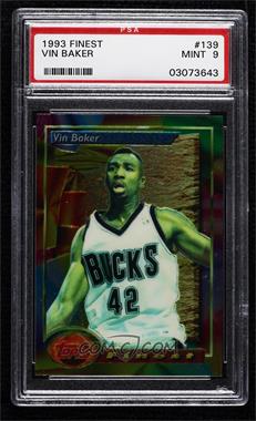 1993-94 Topps Finest - [Base] #139 - Vin Baker [PSA 9 MINT]