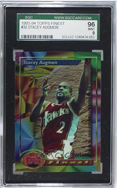 1993-94 Topps Finest - [Base] #32 - Stacey Augmon [SGC 9 MINT]