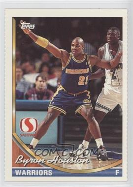 1993-94 Topps Safeway Golden State Warriors - [Base] #GS2 - Byron Houston