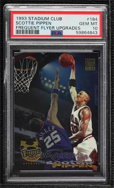 1993-94 Topps Stadium Club - [Base] - Frequent Flyer Upgrade #184 - Frequent Flyers - Scottie Pippen [PSA 10 GEM MT]