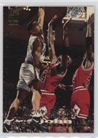 John Starks (Guarded by Michael Jordan) [EX to NM]