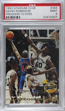 1993-94 Topps Stadium Club - [Base] #356 - Frequent Flyers - David Robinson [PSA 9 MINT]