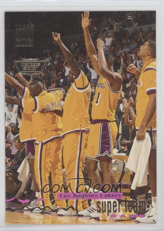 1993 94 Topps Stadium Club Super Teams Members Only 13 Los Angeles Lakers Team
