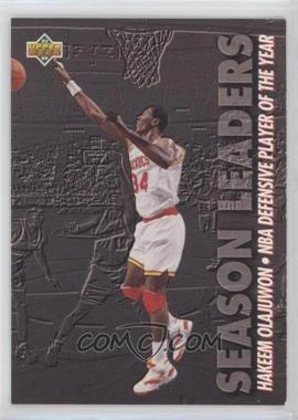 1993-94 Upper Deck - [Base] #176 - Season Leaders - Hakeem Olajuwon [EX to NM]