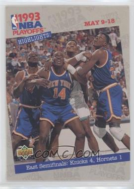 1993-94 Upper Deck - [Base] #186 - NBA Playoffs Highlights - New York Knicks Team