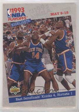 1993-94 Upper Deck - [Base] #186 - NBA Playoffs Highlights - New York Knicks Team [EX to NM]
