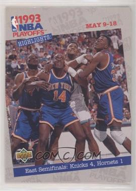 1993-94 Upper Deck - [Base] #186 - NBA Playoffs Highlights - New York Knicks Team