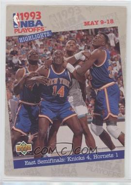 1993-94 Upper Deck - [Base] #186 - NBA Playoffs Highlights - New York Knicks Team