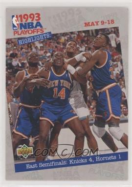 1993-94 Upper Deck - [Base] #186 - NBA Playoffs Highlights - New York Knicks Team