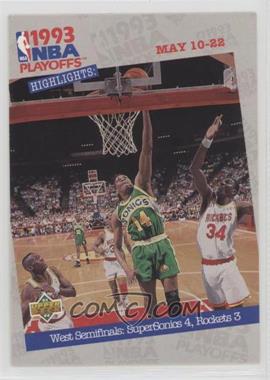 1993-94 Upper Deck - [Base] #189 - NBA Playoffs Highlights - Seattle SuperSonics Team [EX to NM]