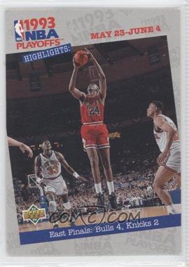 1993-94 Upper Deck - [Base] #190 - NBA Playoffs Highlights - East Finals: Bulls 4, Knicks 2 [Noted]