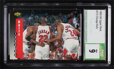 1993-94 Upper Deck - [Base] #213 - Chicago Bulls Team [CSG 9 Mint]