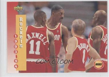 1993-94 Upper Deck - [Base] #219 - Houston Rockets Team