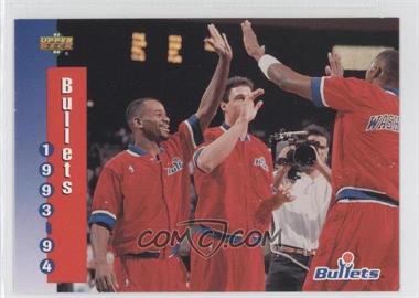 1993-94 Upper Deck - [Base] #236 - Washington Bullets Team