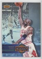 Michael Jordan (Promo Card; Upper Deck Logo on Left; Space Between H and 4) [Go…