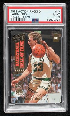 1993 Action Packed Hall of Fame - [Base] #17 - Larry Bird [PSA 9 MINT]