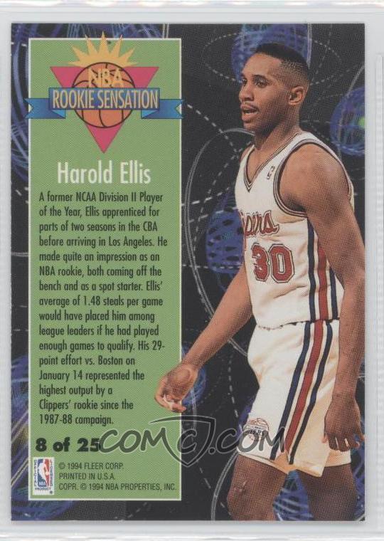 199495 Fleer Rookie Sensation 8 Harold Ellis