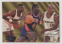 Dikembe Mutombo, Joe Dumars, Latrell Sprewell (Joe Dumars - Rockets)