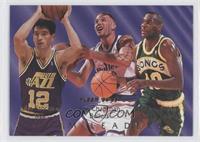 Rex Chapman, Shawn Kemp, John Stockton