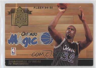 1994-95 Fleer European - NBA League Leaders #SODR - Shaquille O'Neal, David Robinson [Good to VG‑EX]