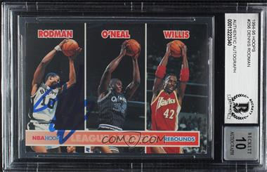 1994-95 NBA Hoops - [Base] #256 - Dennis Rodman, Shaquille O'Neal, Kevin Willis [BAS BGS Authentic]