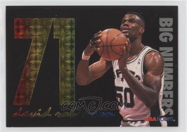 1994-95 NBA Hoops - Big Numbers - Rainbow #BN1 - David Robinson