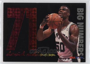 1994-95 NBA Hoops - Big Numbers - Rainbow #BN1 - David Robinson