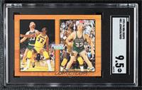 Magic Johnson, Larry Bird [SGC 9.5 Mint+]