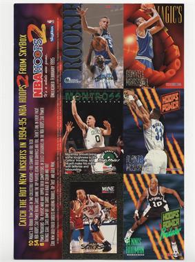 1994-95 NBA Hoops - Promo Sheet #_SHEE - Jason Kidd, Donyell Marshall, Eric Montross, Alonzo Mourning, John Starks, Dennis Rodman