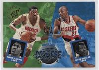 Houston College Teammates (Hakeem Olajuwon, Clyde Drexler) [EX to NM]